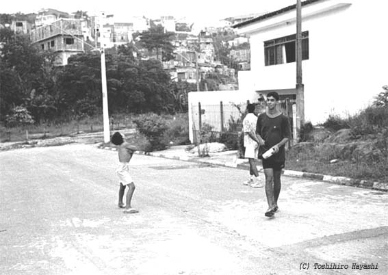 Boys with Kite