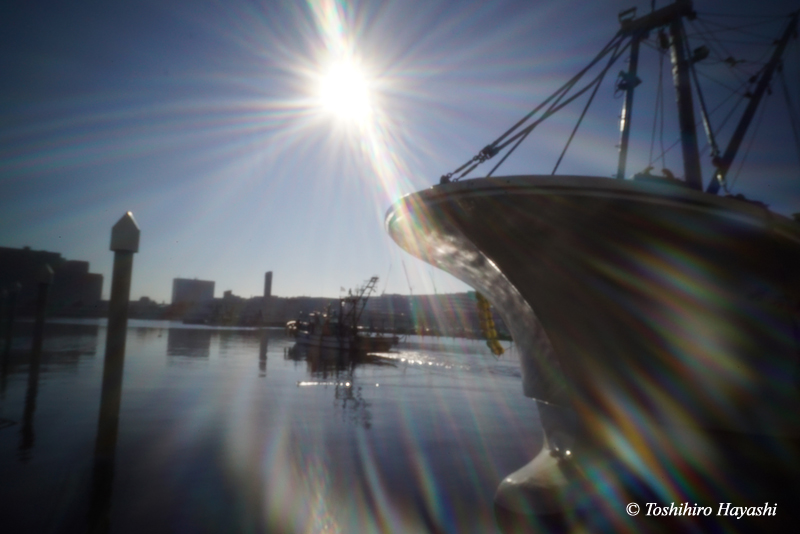 Departure from fishing port