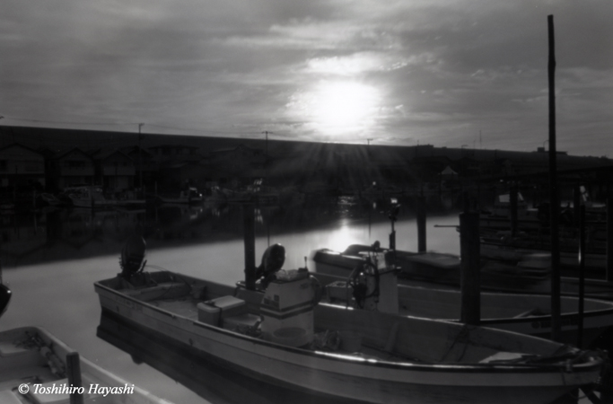 Fishing boats in the morning